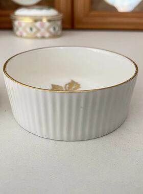 Wedgwood 韦奇伍德 Gold Tonquin 金色花卉首饰盒 骨瓷描金瓷罐