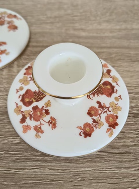 Wedgwood 韦奇伍德 金公鸡描金烛台 Golden Cockerel英国骨瓷摆件