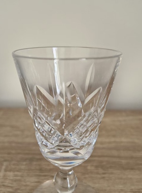 Stuart 斯图尔特 英国百年水晶酒杯 手工切割酒器 稀有绝版甜酒杯