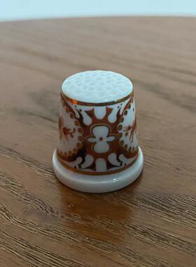 Rosenthal 卢臣泰 德国原盒收藏瓷顶针 描金瓷挂件 装饰瓷器摆件