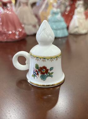 COALPORT 科尔波特 英国骨瓷中古摆件 Ming Rose 明玫瑰瓷酒瓶盖