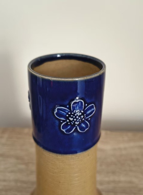 Royal Doulton 皇家道尔顿 1922年产 Lambeth 兰贝斯陶瓷手工花瓶