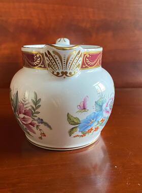 Spode 斯波德 Austen 奥斯汀描金花卉收藏奶壶 英国中古稀有奶杯