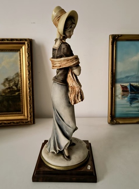 卡波迪蒙特 Capodimonte 欧美复古美女冷瓷雕塑摆件 孤品艺术收藏