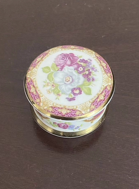 Falcon China 英国 2000年 描金千禧年装饰首饰盒 限量生日收藏罐