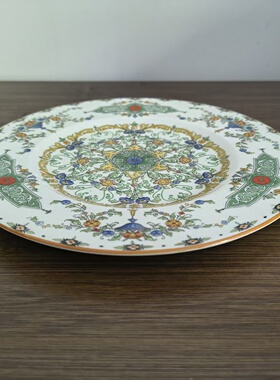 Royal Worcester 皇家伍斯特 英国洋彩手绘收藏瓷碟 珐琅彩花卉盘