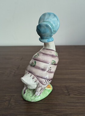 Beswick 贝斯维克英国卡通故事彼得兔 Jemima 手绘鸭子瓷收藏摆件