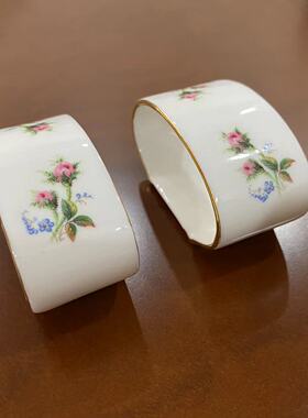 Royal Albert 皇家阿尔伯特 1956年产英国中古餐巾环 口布箍 瓷筘