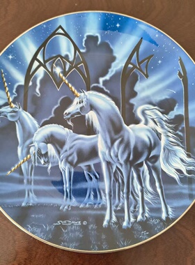 Royal Doulton 皇家道尔顿 英国神话独角兽限量收藏盘 装饰摆件碟
