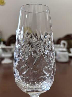 Royal Doulton 皇家道尔顿 英国收藏水晶高脚杯 手工酒杯蚀刻底标