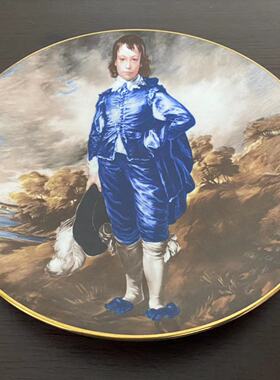 COALPORT 英国科尔波特 The Blue Boy 名画蓝衣少年装饰碟 收藏盘