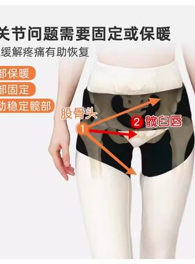 护髋骨带弹力盆骨固定带保护带髋关节辅助抽脂术后大腿加压绷带双