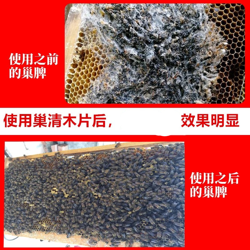 振兴蜂药巢清巢虫清木片中蜂蜂箱白头蛹棉虫药上脾蜡螟10片装包邮 - 图0