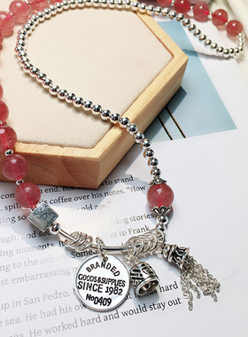 招桃花流苏手链ins小众感闺蜜