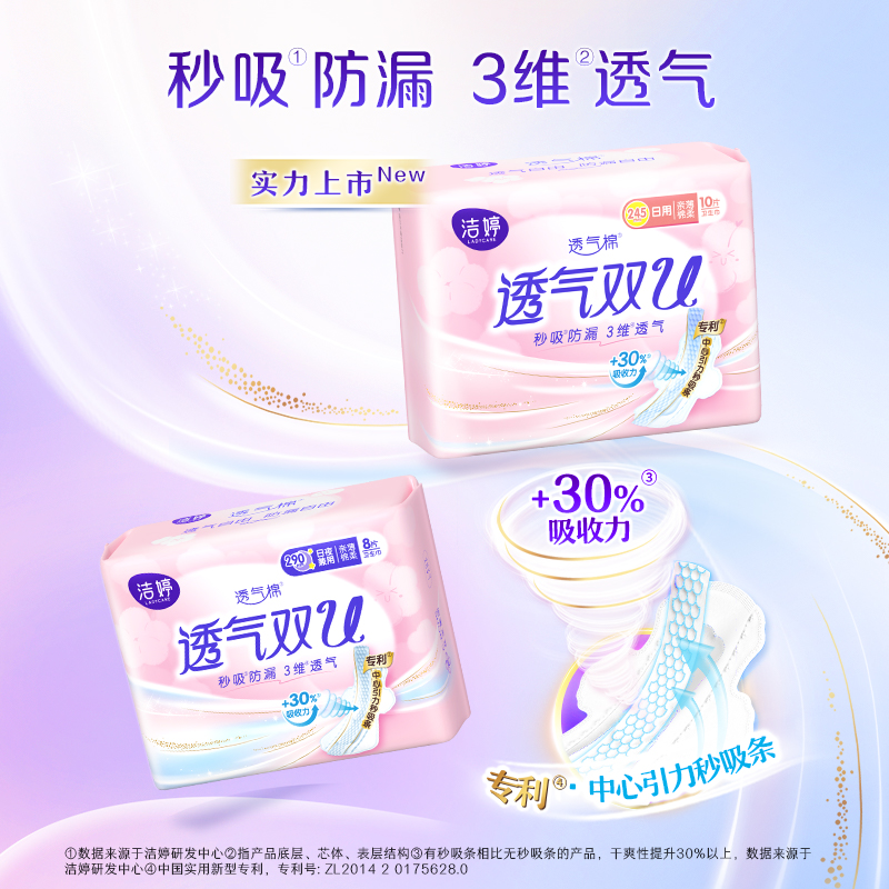 洁婷卫生巾樱花棉柔透气日用夜用超薄姨妈巾女组合装整箱批发正品
