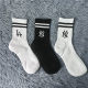 ການຄ້າຕ່າງປະເທດ NY letter socks mid-calf embroidered socks sports
