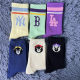 ການຄ້າຕ່າງປະເທດ NY letter socks mid-calf embroidered socks sports