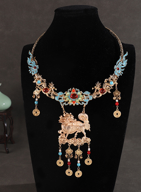 晚明风平安锁明制流苏汉服项圈