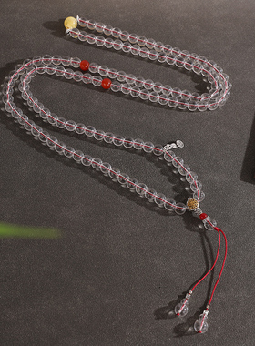 新中式108复古佛珠项链女