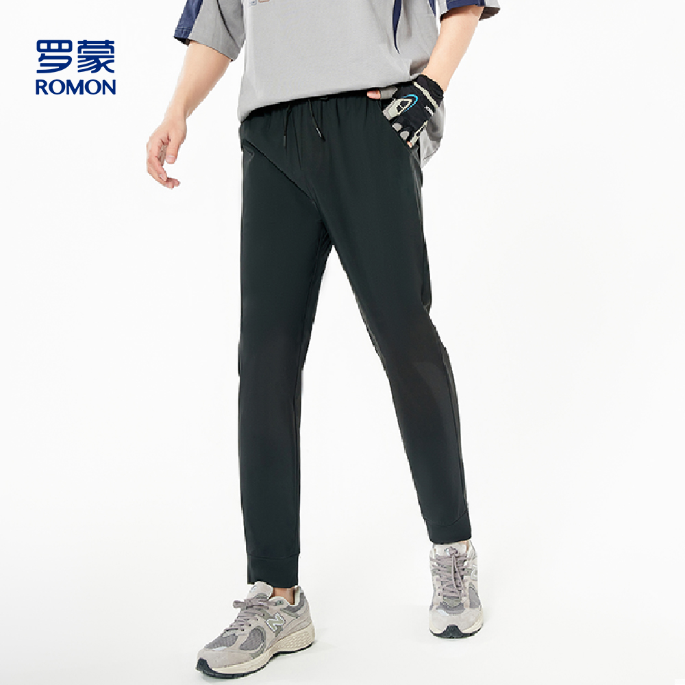 罗蒙夏季UPF50+防晒凉感速干轻薄透气时尚情侣款直筒男士休闲裤_淘新衣_男装-第4张图片-提都小院