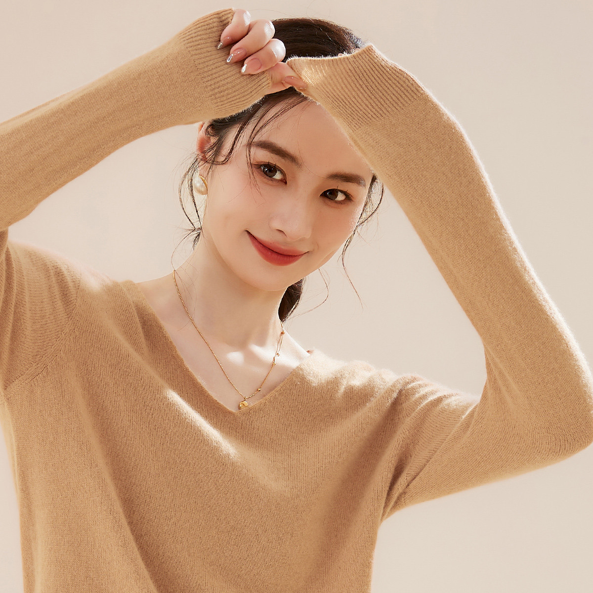 恒源祥集团彩羊【三款任选】100%纯羊毛衫女秋冬百搭打底衫毛衣_淘宝内购会_女装/女士精品