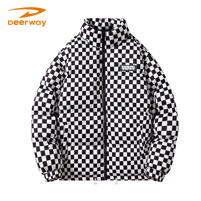 Deerway/德尔惠面包服棋盘格学院立领情侣国潮女官网保暖棉袄外套_淘宝内购会_女装/女士精品-第5张图片-提都小院