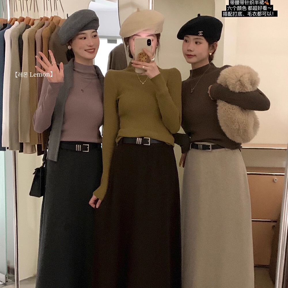12色可选秋冬女无缝一体全羊毛贝壳扣修身显瘦半高领打底针织衫4_淘宝内购会_女装/女士精品-第2张图片-提都小院