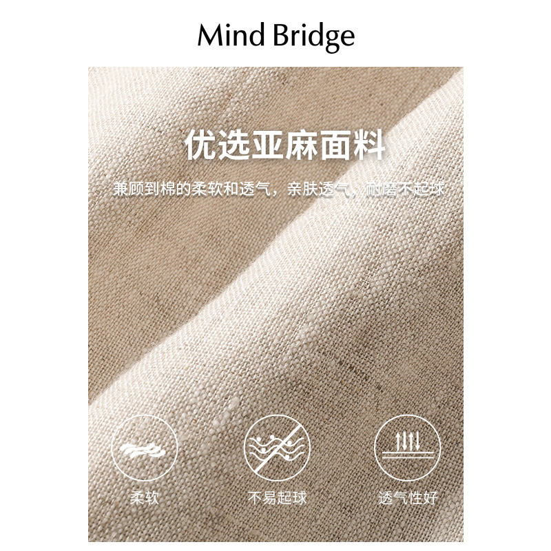 Mind Bridge【亚麻】男士薄款西装外套夏季西服2024新款商务夹克 - 图3