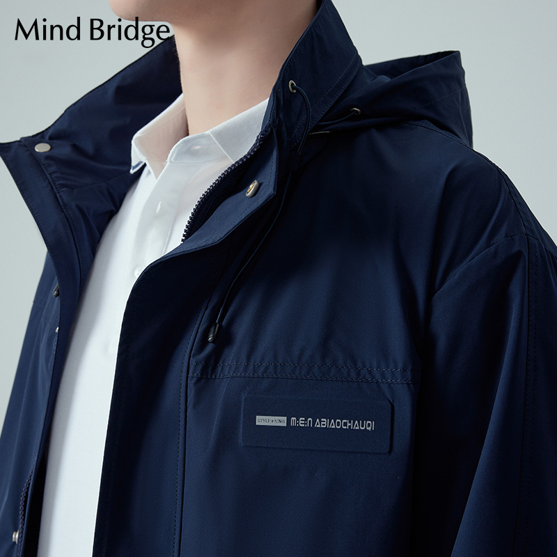 MindBridge男士夹克春季新品潮流冲锋外套工装休闲上衣都市户外