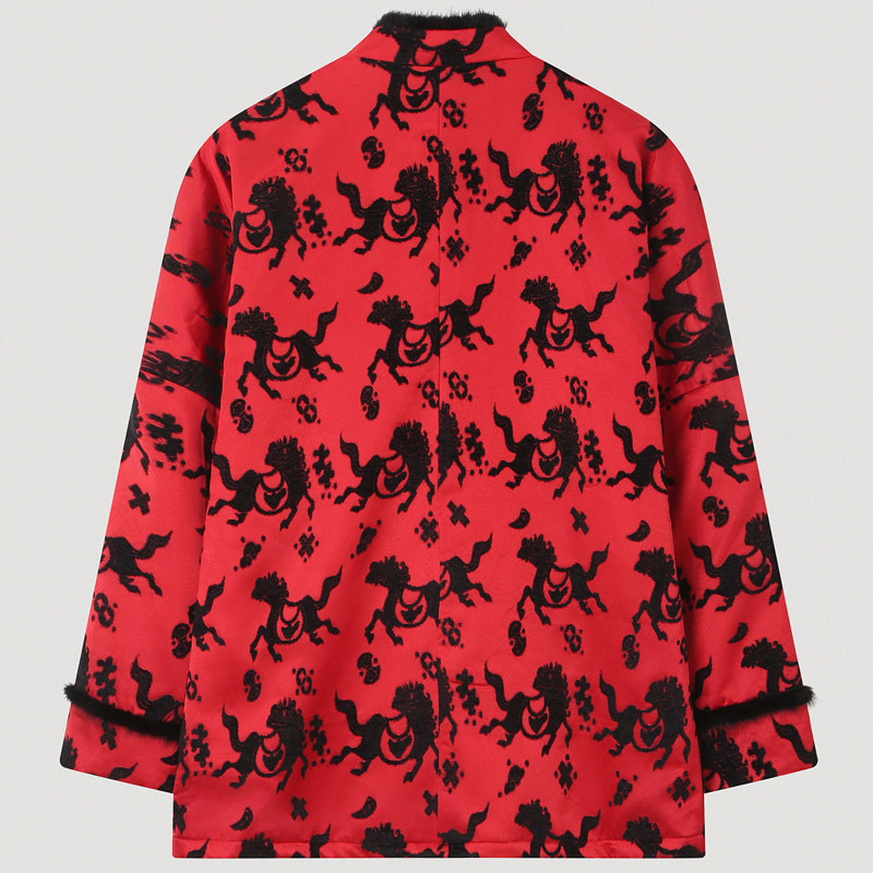 冬季本命年棉服男加厚宽松保暖提花复古中式棉袄外套男中国风男装,淘宝优惠券,粉丝福利购,淘宝优惠卷