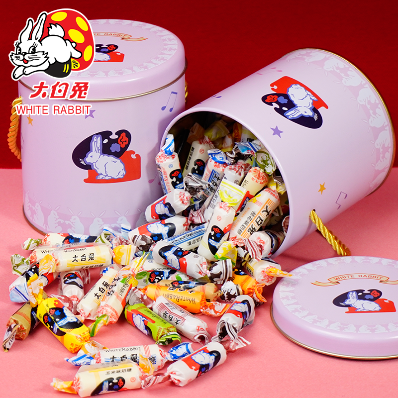上海大白兔奶糖春节年货礼盒原味牛奶糖果送同学生日礼物零食400g,淘宝优惠券,粉丝福利购,淘宝优惠卷