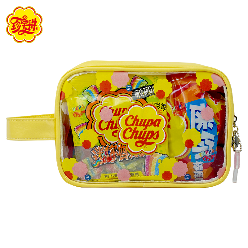 珍宝珠洗漱包糖果礼包酸条糖混合口味棒棒糖美乐笛礼盒糖果桶,淘宝优惠券,粉丝福利购,淘宝优惠卷