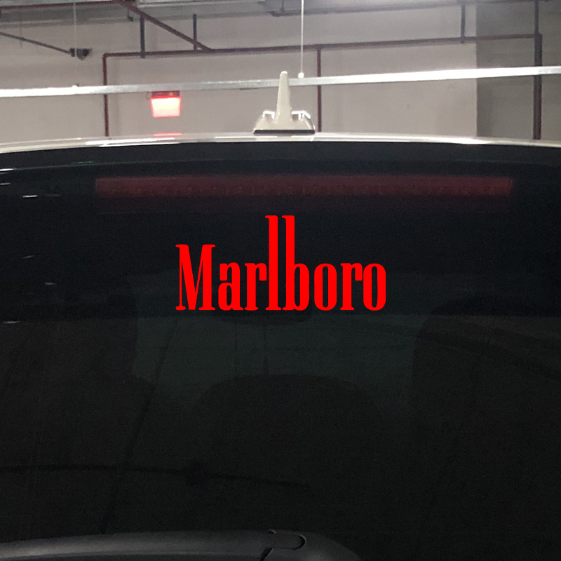万宝路Marlboro车贴港风香烟创意贴花个性电动摩托反光装饰贴纸