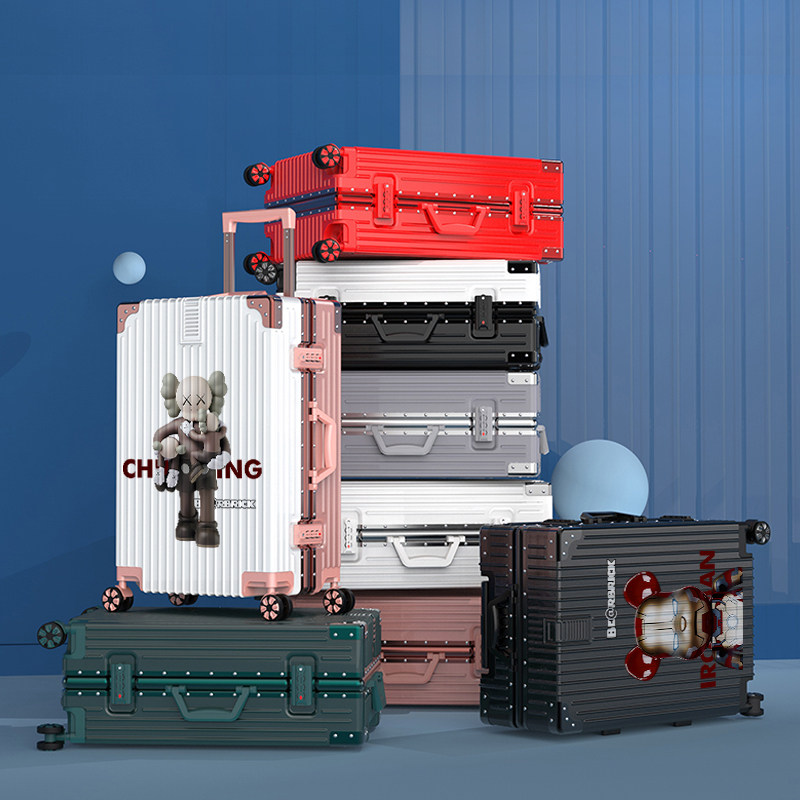 暴力熊涂鸦女20寸小型2021男拉杆箱 卡新旅行箱