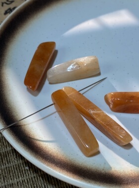天然红东陵11-55mm长牙碎石手工DIY串珠手链项链饰品配件材料X620