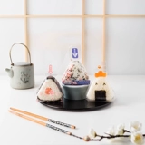 Сумка для упаковки для суши с треугольным рисовым шариком японская упаковка для суши в стиле пищевая пищевая сумка для риса может быть нагрета по микроволновке