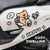 Line puppy electric car decorative stickers