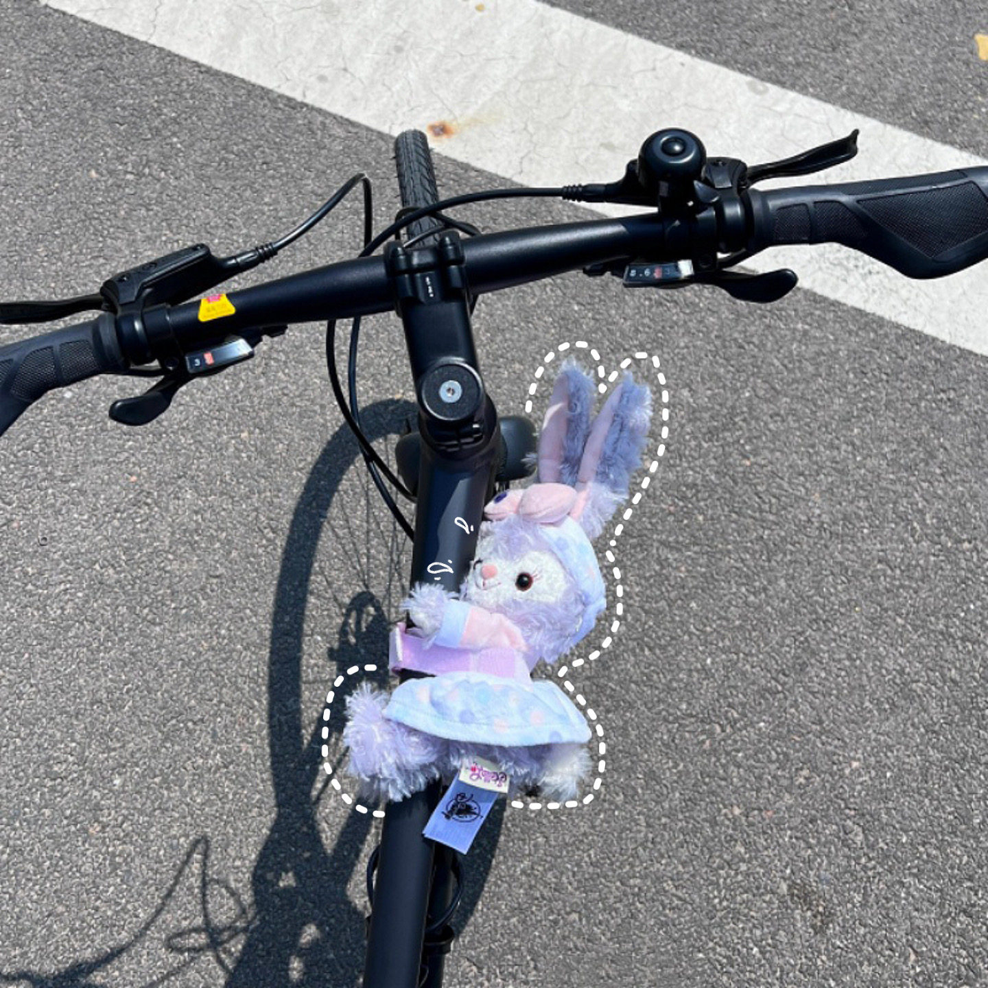 自行车装饰公路车可爱玩偶配饰骑行山地车电动车趴趴卡通公仔摆件