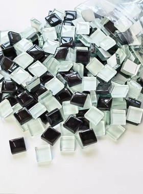 小孩数字刻度玻璃方块手工制作