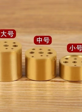 黄铜葫芦九孔香托盘香线香座