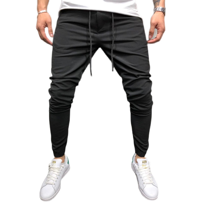 长裤男Men casual stretch pant youth sport pants man trousers-图3