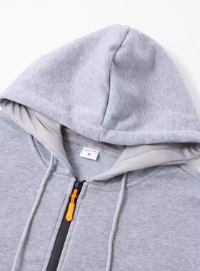 春秋男士卫衣外套连帽衫口袋开衫