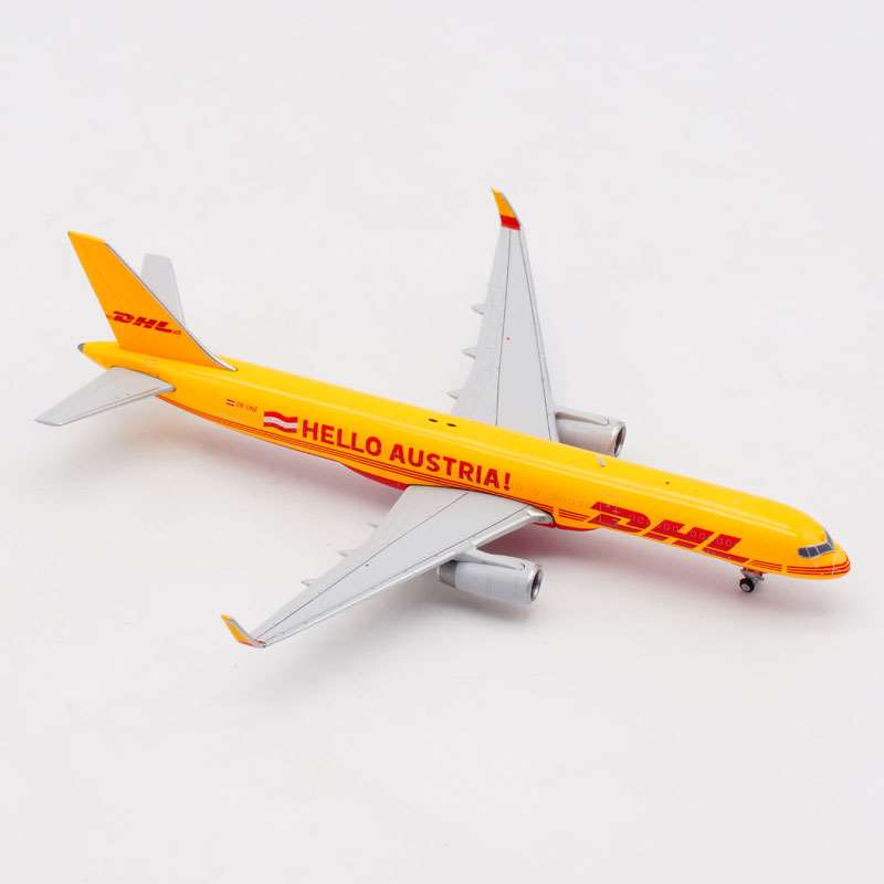 /JC Wings 1:400 客机模型 合金 DHL快递 波音B757-200PCF OE-LNZ - 图1