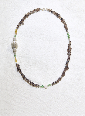 草莓晶黄晶茶晶项链项链