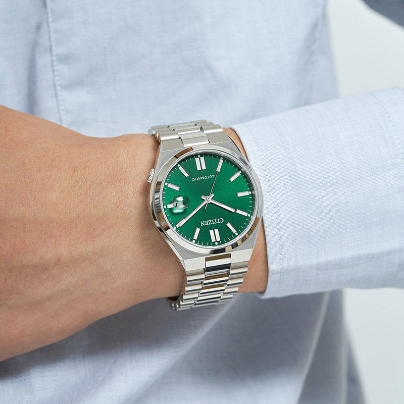 西铁城新款me彩系列大三针男泡泡镜 西铁城海外日韩腕表