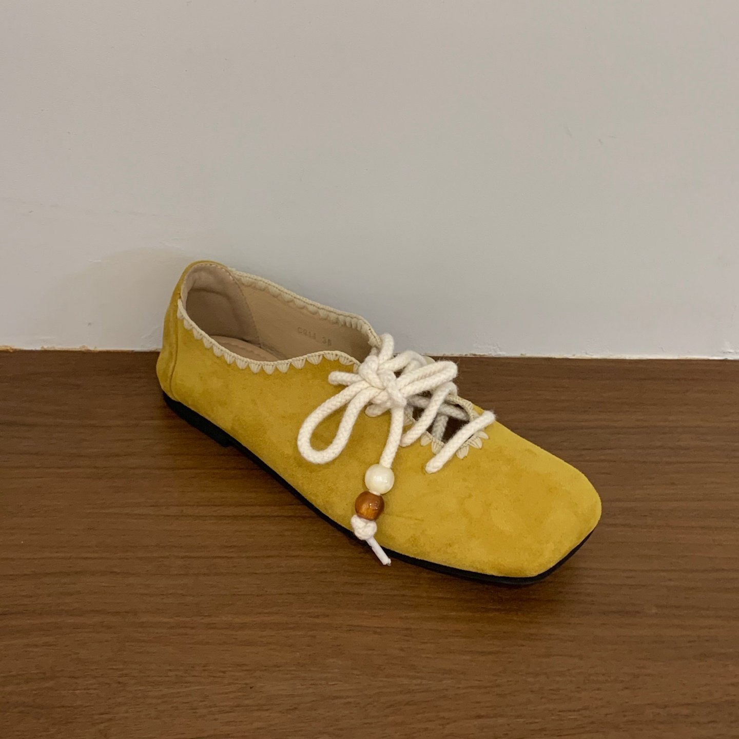 韩系复古绑带方头平底单鞋女鞋子2025新款小众绒面深口豆豆乐福鞋,淘宝优惠券,粉丝福利购,淘宝优惠卷