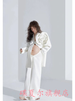 New photo studio maternity photography suit photo theme clothes simple white maternity photo personalized fashion photo suit