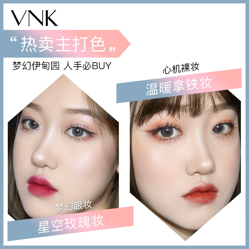 vnk戏梦琉璃十二色大地色哑光眼影 vnk眼影