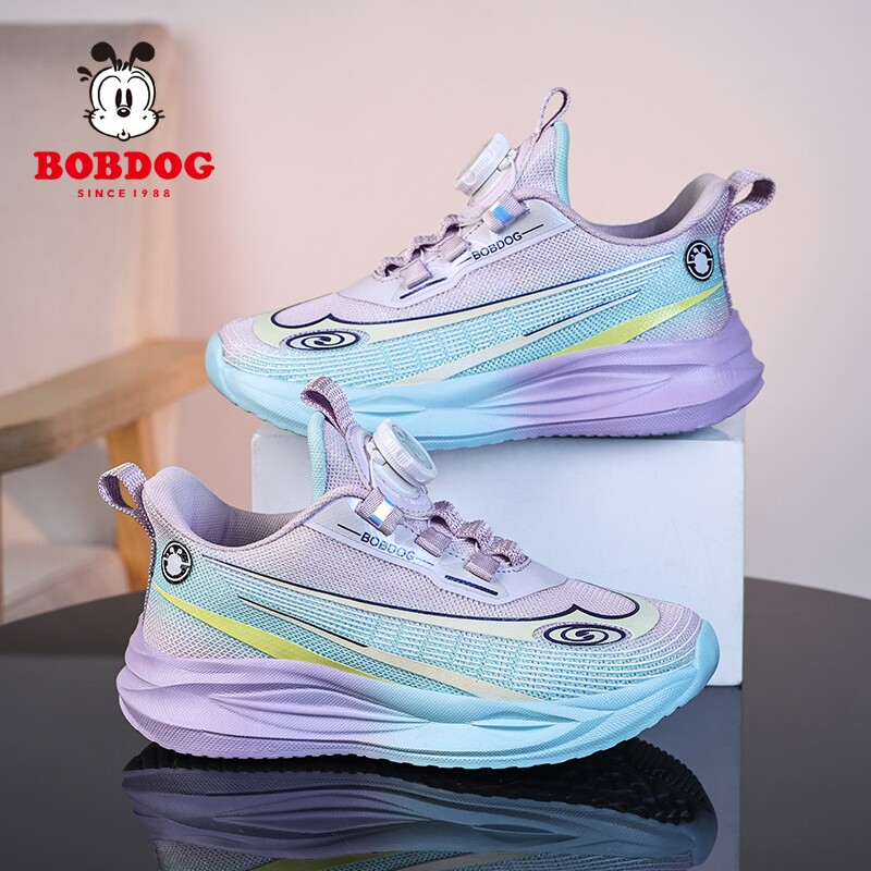 巴布豆童鞋男童运动鞋2025春季新款儿童休闲板鞋学生透气跑步鞋子