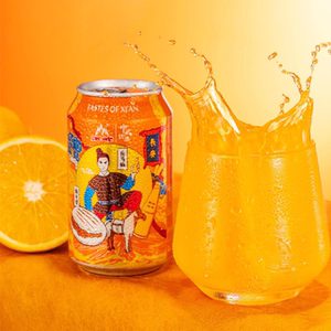 西安冰峰橙味汽水气泡水易拉罐330ml*24整箱怀旧消辣汽水碳酸饮料